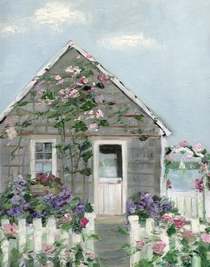 Coastal Cottage I by Sally Swatland Oil Painting