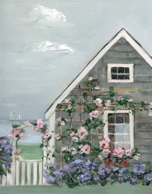 Coastal Cottage II by Sally Swatland Oil Painting