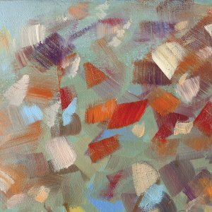 Confetti Party I by Sally Swatland Oil Painting