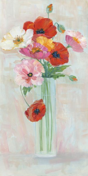 Confetti Poppy I by Sally Swatland Oil Painting