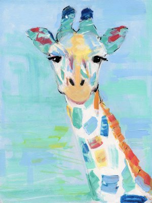 Cool Giraffe by Sally Swatland Oil Painting