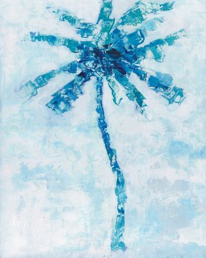 Cool Palm I by Sally Swatland Oil Painting