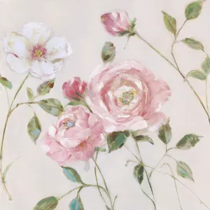 Cottage Sweet Roses I by Sally Swatland Oil Painting