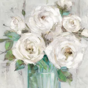 Cottage Whites by Sally Swatland Oil Painting
