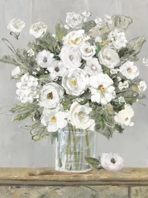 Cottage Whites II by Sally Swatland Oil Painting