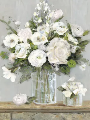 Cottage Whites by Sally Swatland Oil Painting