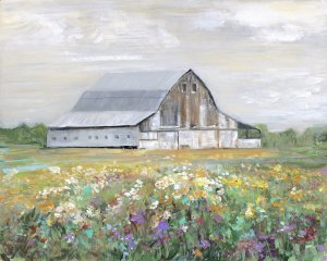 Country Fields by Sally Swatland Oil Painting