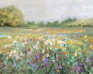 Country Meadow by Sally Swatland Oil Painting