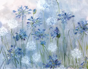 Dandelion and Agapanthus by Sally Swatland Oil Painting