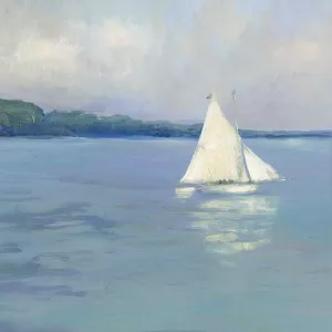 Distant Sail I by Sally Swatland Oil Painting