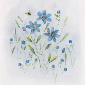 Dragon Fly Garden I by Sally Swatland Oil Painting