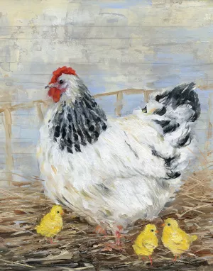 Farmhouse Chicken Oil Painting by Sally Swatland - Bestsellers