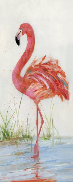 Flamingo II by Sally Swatland Oil Painting