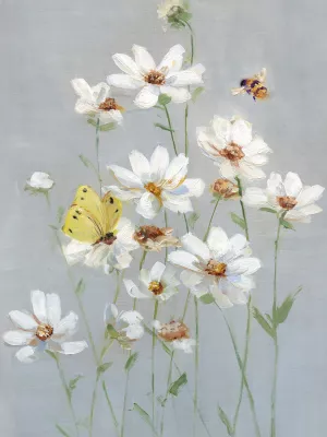 Gathering Daisies I by Sally Swatland Oil Painting