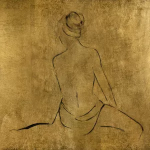 Golden Bather II by Sally Swatland Oil Painting