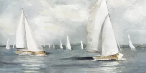 Harbor Regatta by Sally Swatland Oil Painting