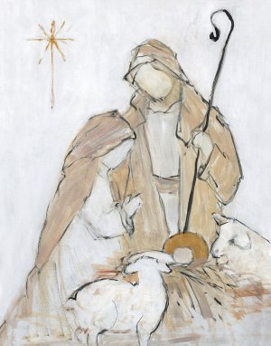 Holy Night Family by Sally Swatland Oil Painting