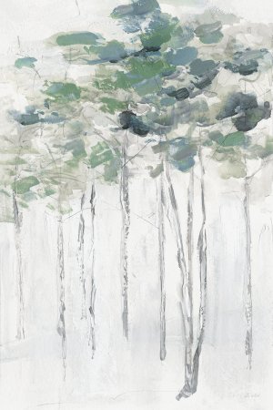 Impasto Tree Line II by Sally Swatland Oil Painting