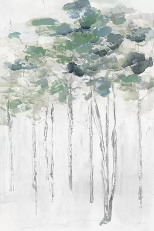 Impasto Tree Line II by Sally Swatland Oil Painting