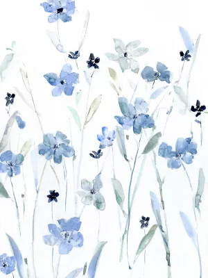 Indigo Garden Party II by Sally Swatland Oil Painting
