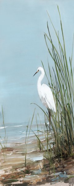 Island Egret II by Sally Swatland Oil Painting
