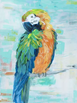 Island Parrot II by Sally Swatland Oil Painting