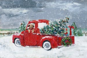 K9 Christmas Time by Sally Swatland Oil Painting