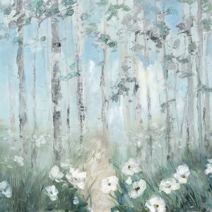 Magical Birch Grove by Sally Swatland Oil Painting