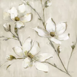Magnolia Glimmer I by Sally Swatland Oil Painting