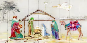 Nativity by Sally Swatland Oil Painting