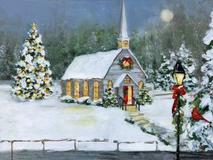 O Holy Night by Sally Swatland Oil Painting