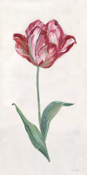 Painted Tulips III by Sally Swatland Oil Painting