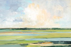 Pastel Horizon I by Sally Swatland Oil Painting