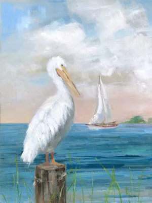 Pelican View I by Sally Swatland Oil Painting