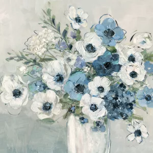 Playful Anemones by Sally Swatland Oil Painting