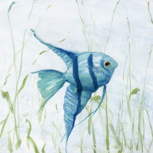 Reef Encounter I by Sally Swatland Oil Painting
