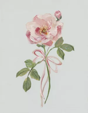 Rose and Ribbon II by Sally Swatland Oil Painting