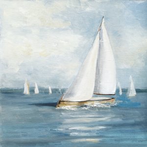 Sailing Regatta II by Sally Swatland Oil Painting