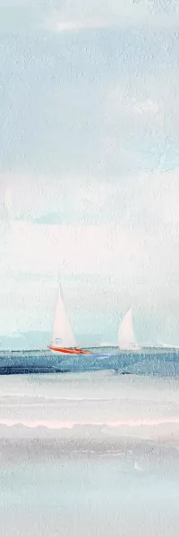 Sailing the Caribbean II by Sally Swatland Oil Painting