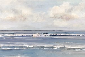 Serene Seascape by Sally Swatland Oil Painting