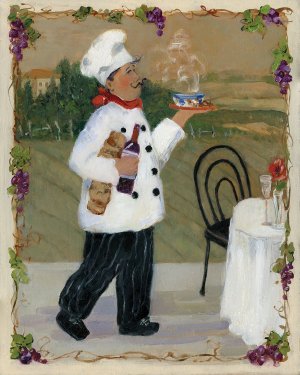 Service With A Smile I by Sally Swatland Oil Painting