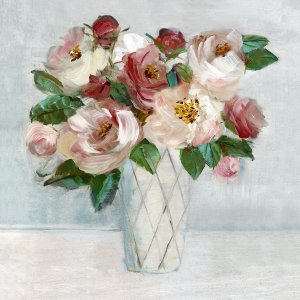 Shades of Blush Bouquet by Sally Swatland Oil Painting
