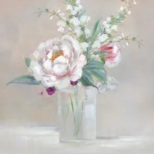 Simply Elegant Coral Berry II by Sally Swatland Oil Painting