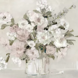 Soft and Sweet Summer Blooms by Sally Swatland Oil Painting
