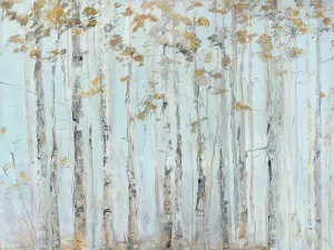 Soft Birch Forest by Sally Swatland Oil Painting