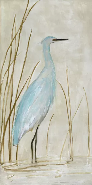 Soft Egret I by Sally Swatland Oil Painting