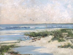 Soft Morning Sea by Sally Swatland Oil Painting