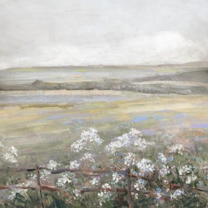 Soft Summer Meadow II by Sally Swatland Oil Painting