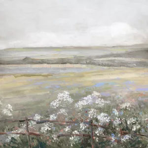 Soft Summer Meadow II by Sally Swatland Oil Painting