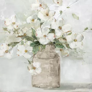 Spring Cottage Blooms I by Sally Swatland Oil Painting
